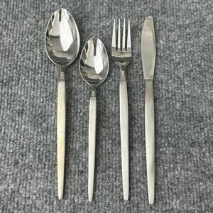 Stanley Roberts ASTRO flatware set NEW deadstock 31 pieces MCM modernist space